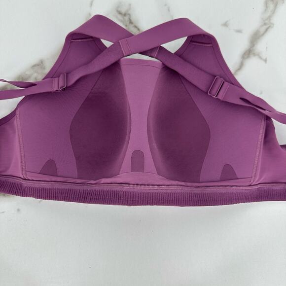 Lululemon Air Support Bra Womens Solid Purple Crossback Adjustable 36DD - Picture 7 of 8